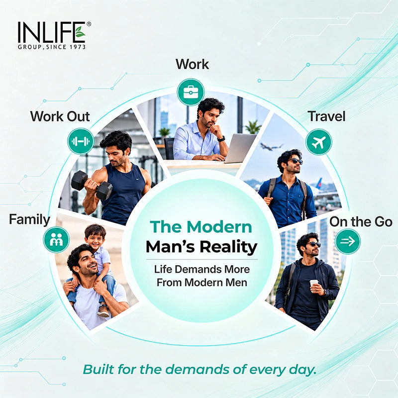 Inlife Multivitamin & Minerals Supplement for Men, Veg. Capsules