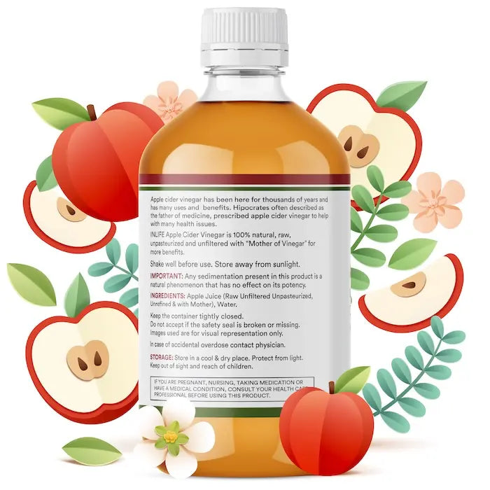 Inlife Apple Cider Vinegar with Mother Vinegar Supplement | 500ml