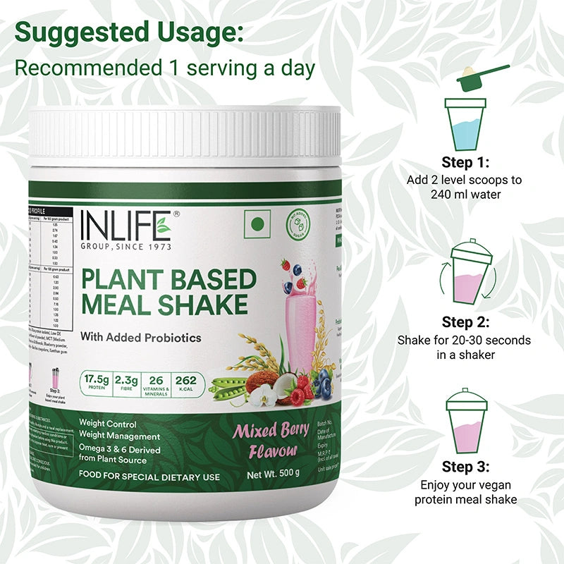Inlife Plant Based Meal Replacement Shake with Added Probiotics