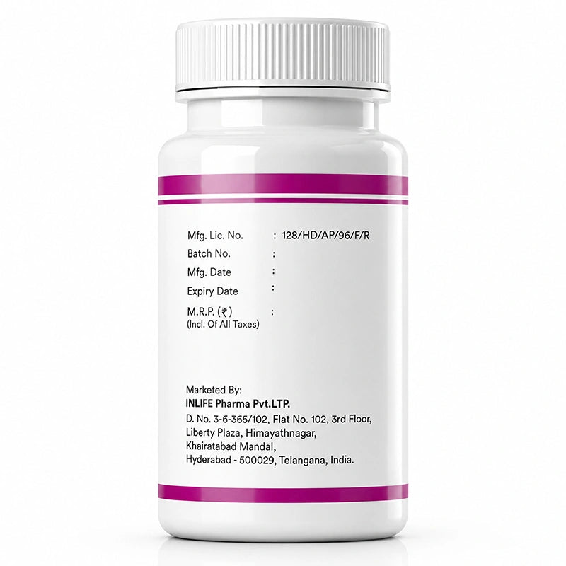 Inlife Vitamin B12 Methylcobalamin 1500mcg, 60 Tablets
