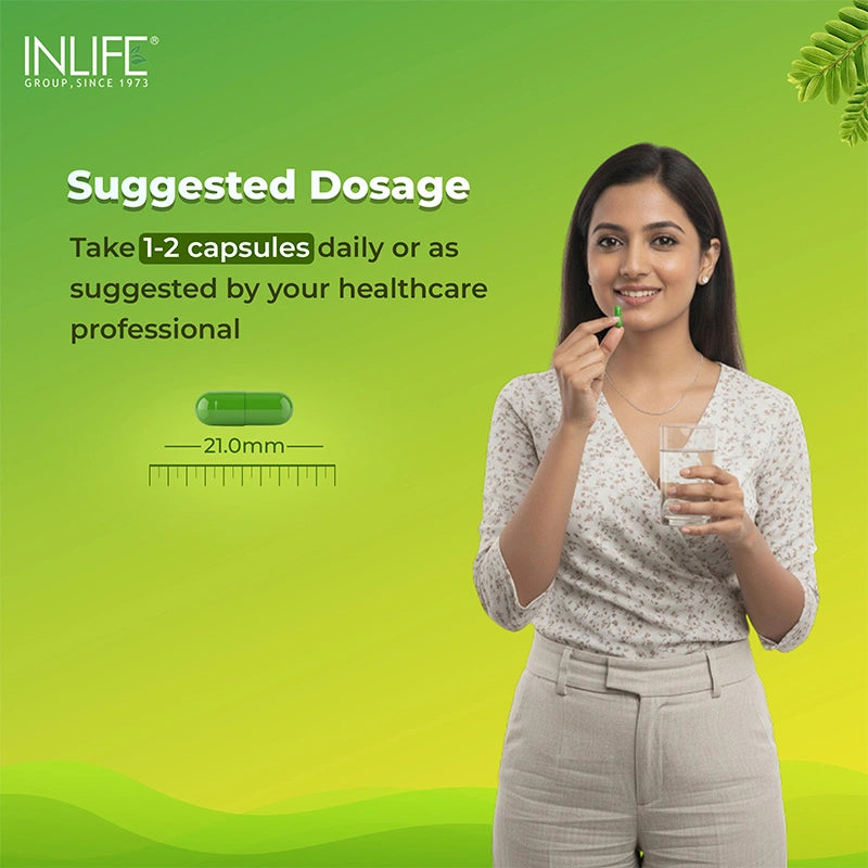 Inlife Natural Vitamin C Amla Extract, 1000mg, Veg. Capsules