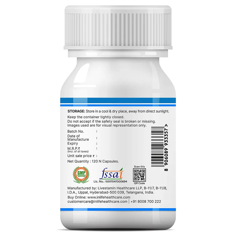 Inlife Zinc Picolinate & Gluconate with Copper Gluconate Veg. Capsules