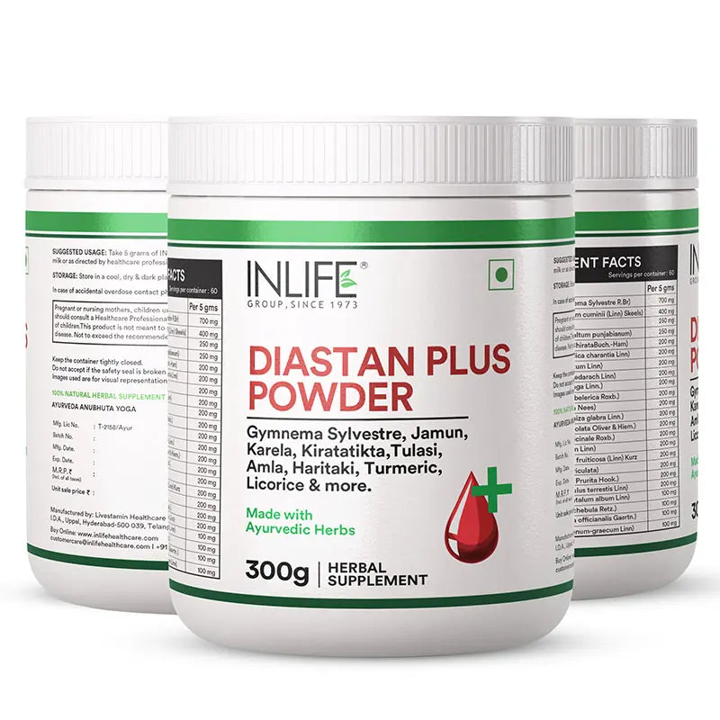 Inlife Diastan Plus Powder Ayurvedic Herbal Supplement | 300 grams