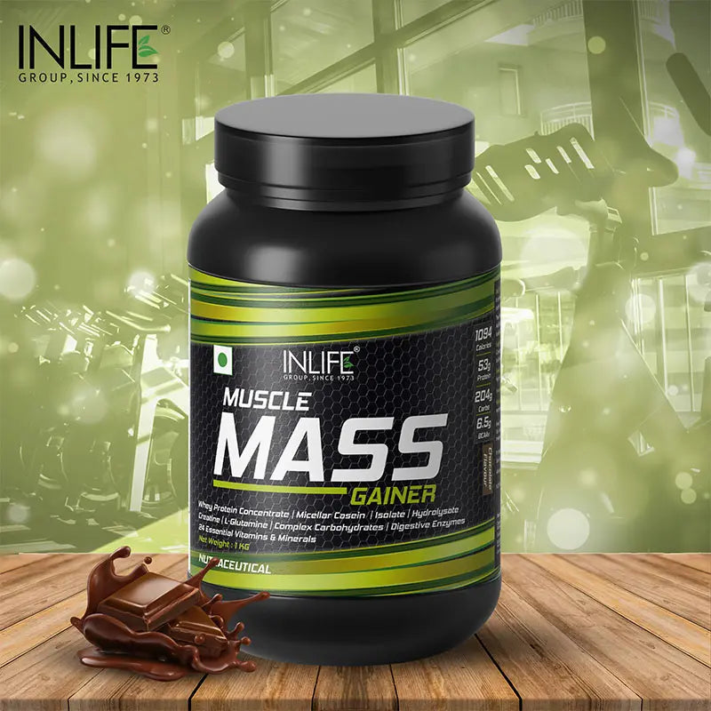 Inlife Muscle Mass Gainer Protein Powder Supplement