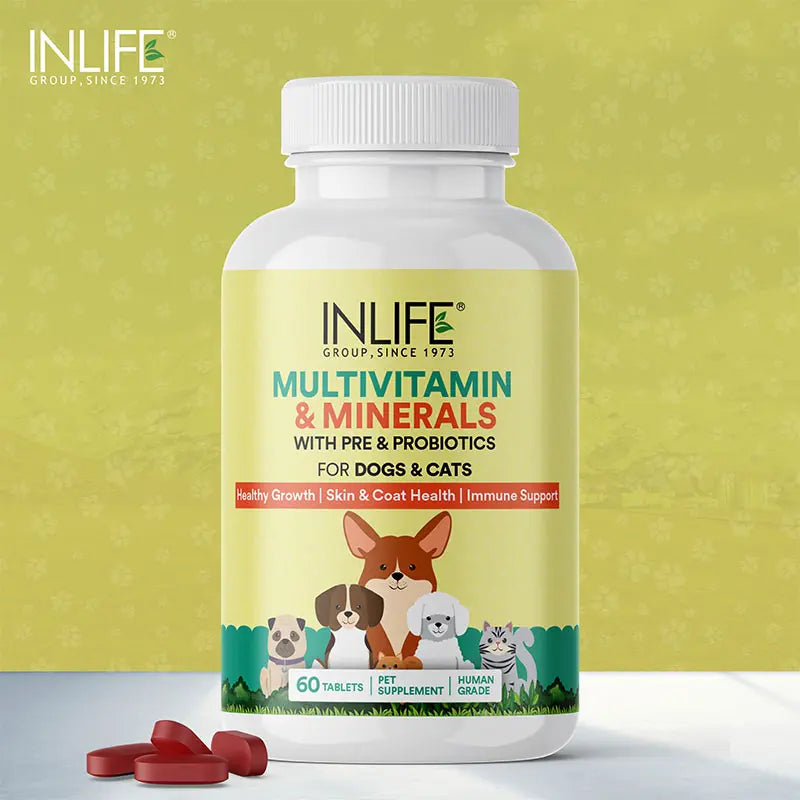 Inlife Multivitamin and Minerals Supplement for Pets | 60 Tablets