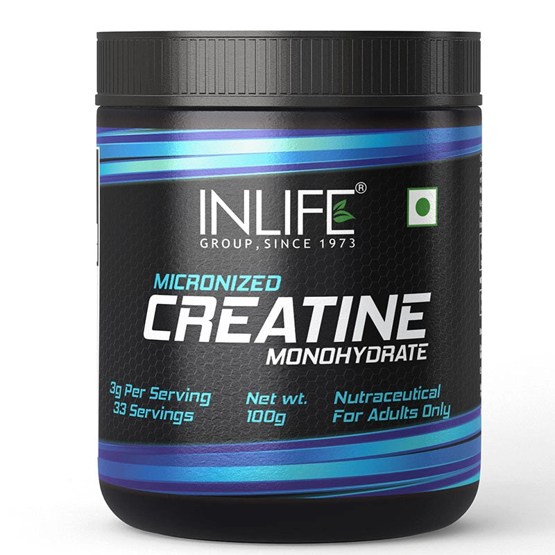 Inlife Whey Protein Powder | 400 gm | (Cafe Mocha) with Creatinine Monohydrate | 100 gm | Combo Pack