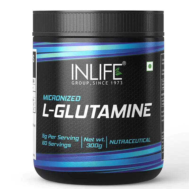 Inlife Micronized L-Glutamine Powder Supplement | 300 grams