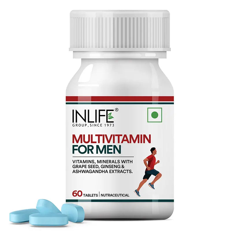 Inlife Multivitamin and Mineral for Men - 60 Tablets | Vegetarian Supplement