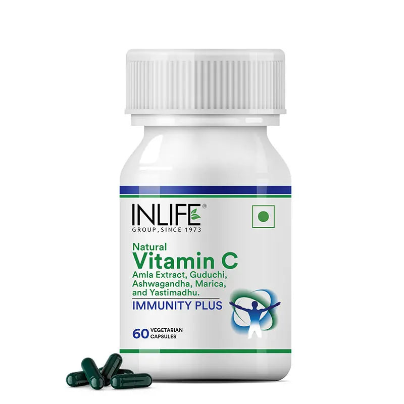 Inlife Immunity Plus Supplement, 500mg | 60 Vegetarian Capsules