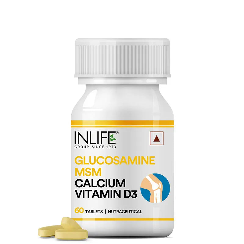 Inlife Glucosamine MSM Calcium Vitamin D3 Supplement | 60 Tablets