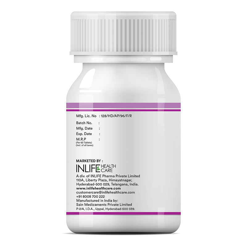 Inlife Vitamin B12 ALA Supplement for Men & Women | 60 Tablets