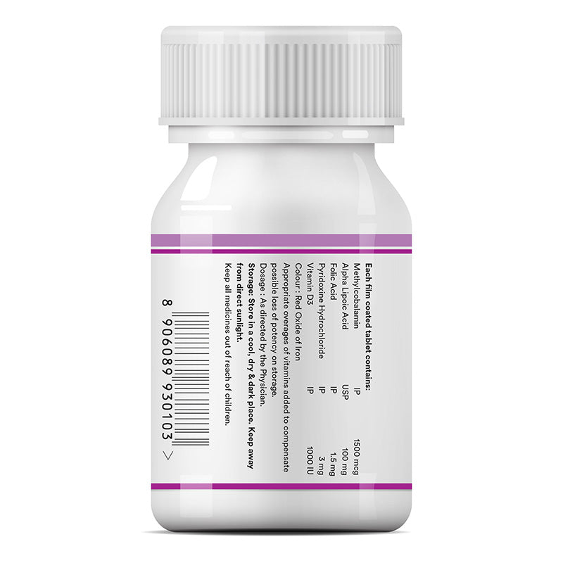 Inlife Vitamin B12 ALA Supplement for Men & Women | 60 Tablets