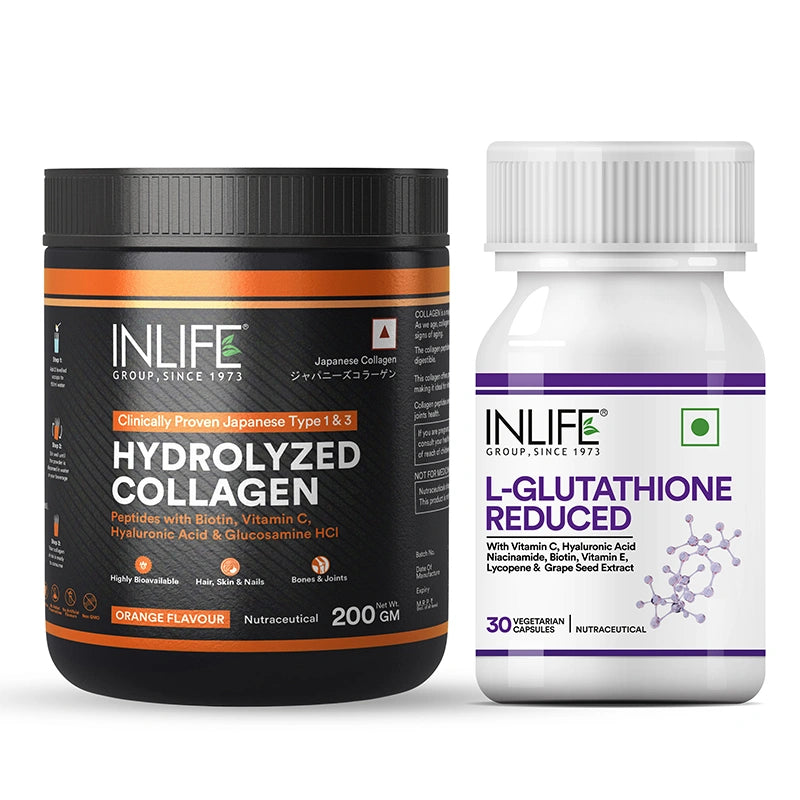 Collagen Peptides + Glutathione Glow Duo