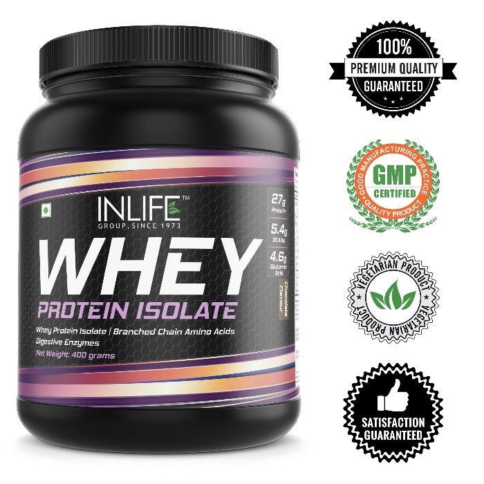 INLIFE 100% Whey Protein Isolate Powder Supplement - (Chocolate) - Inlife Pharma Private Limited
