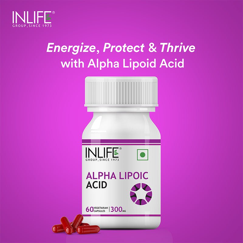 INLIFE Alpha Lipoic Acid (ALA) 300mg - 60 Veg. Capsules - Inlife Pharma Private Limited