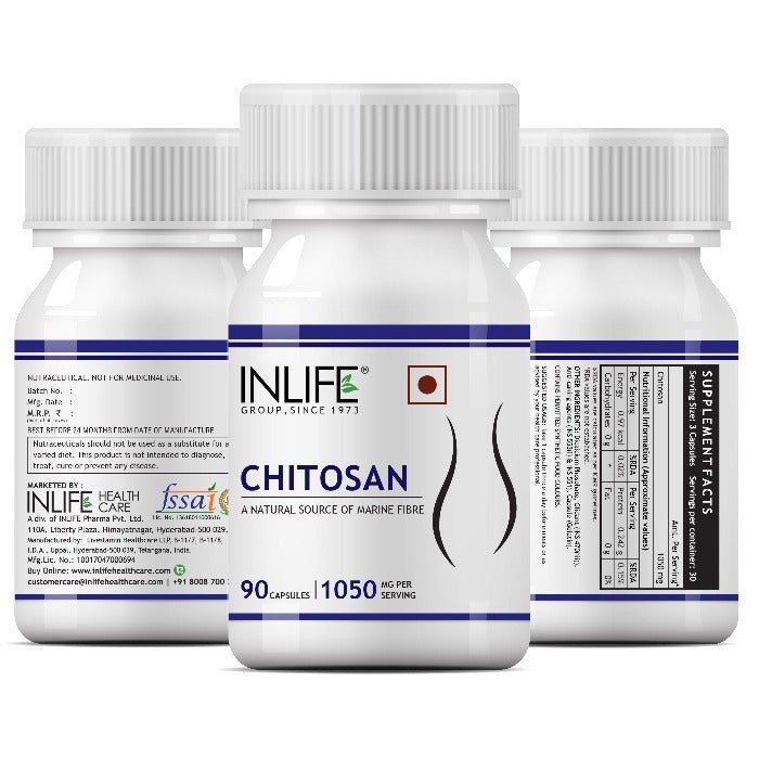 INLIFE Chitosan Supplement - 90 Capsules - Inlife Pharma Private Limited