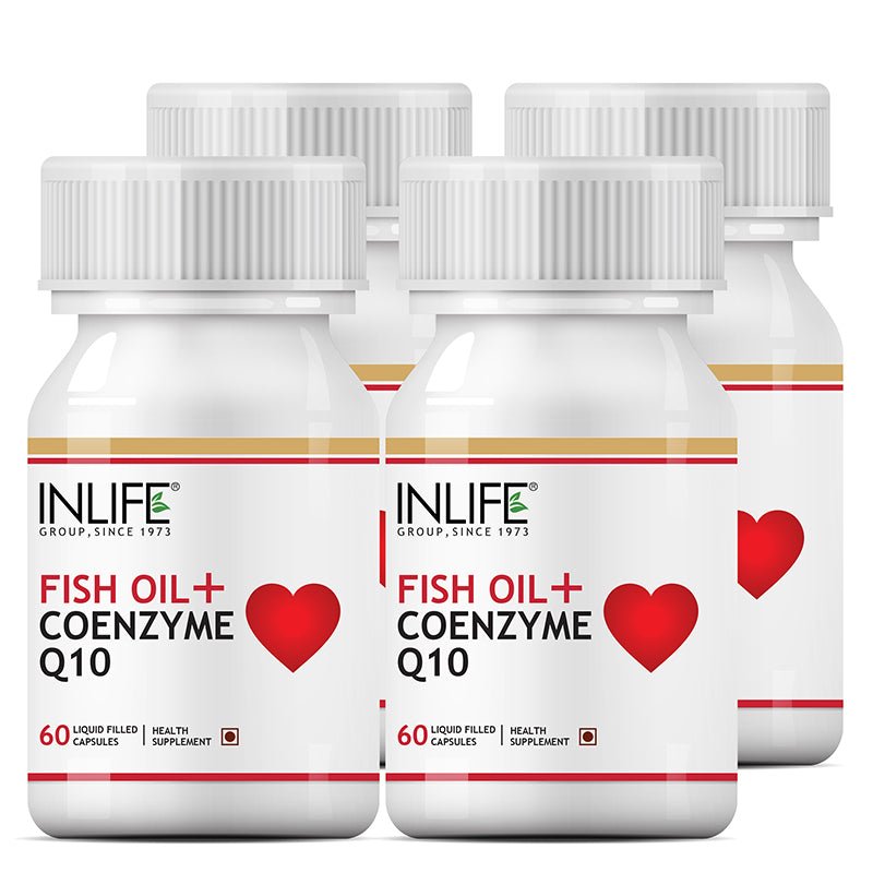 Inlife Fish Oil with CoQ10 Supplement - 60 Capsules - Inlife Pharma Private Limited
