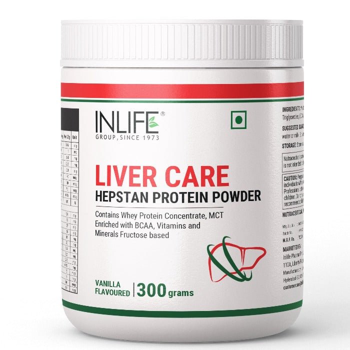 INLIFE Hepstan Liver Care Protein Powder Supplement – 300g (Vanilla) - Inlife Pharma Private Limited