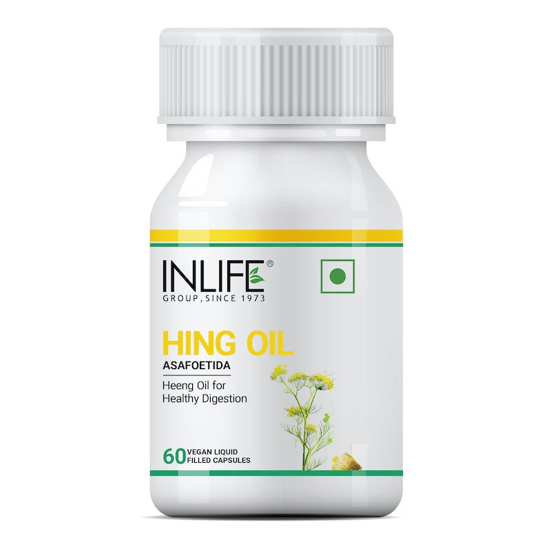 INLIFE Hing Oil Capsule (Asafoetida) Supplement, 15mg – 60 Capsules - Inlife Pharma Private Limited