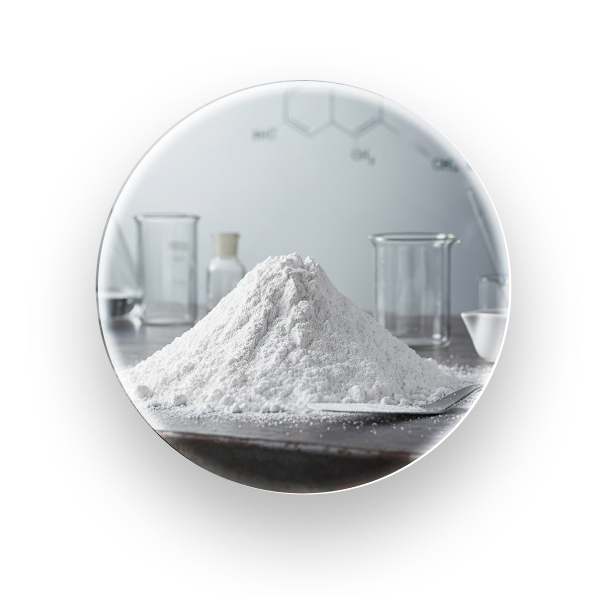 Image showing key ingredients of Inlife Magnesium Glycinate Forte, featuring magnesium glycinate for high absorption and supporting excipients for tablet stability and purity