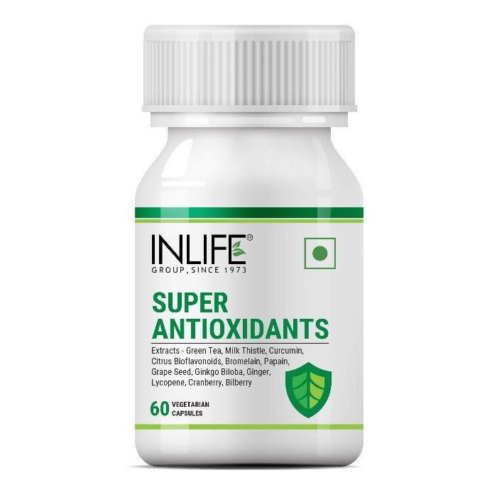 INLIFE Super Antioxidants Supplement - 60 Vegetarian Capsules - Inlife Pharma Private Limited