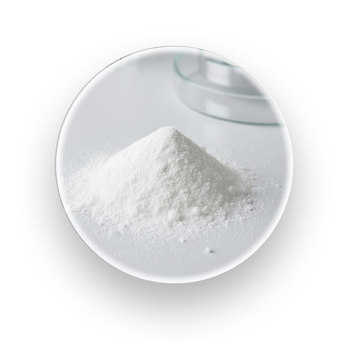 Zinc Picolinate key ingredient image showing fine white zinc powder, highlighting its high bioavailability and 10 mg of elemental zinc for immune support and cellular repair.