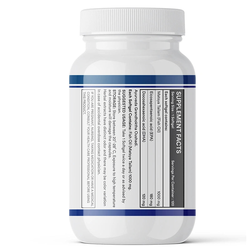 Inlife Fish Oil Capsules Omega 3 Supplement, 1000mg, Softgels