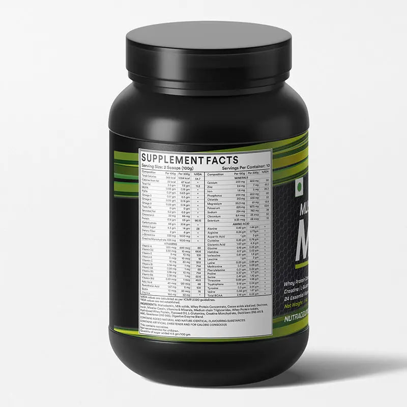 Inlife Muscle Mass Gainer Protein Powder Supplement