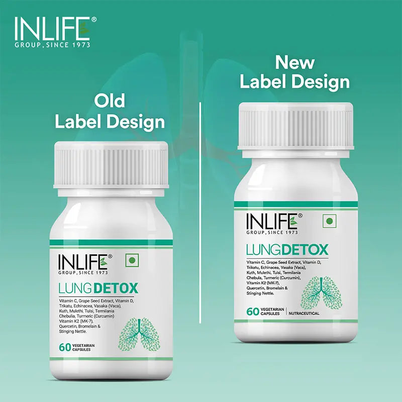 Inlife Lung Detox Supplement | 60 Veg Capsules