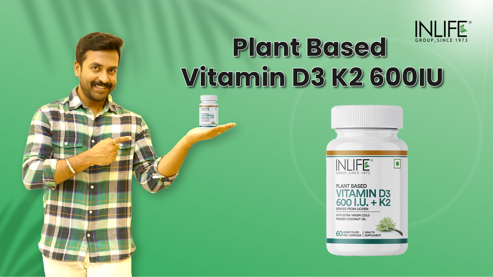 Inlife vitamin D3+K2, vitashine lichen based source video