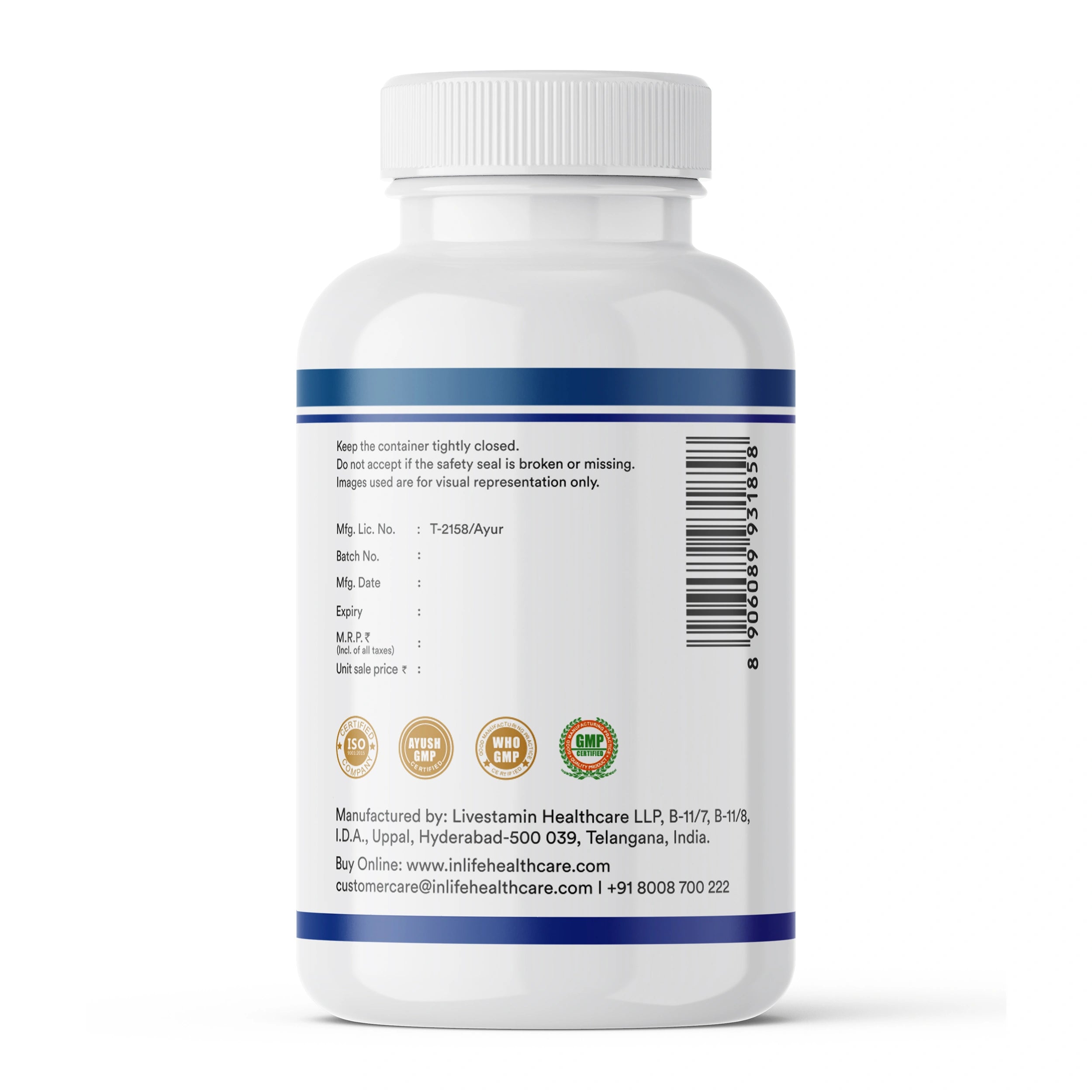 Inlife Fish Oil Capsules Omega 3 Supplement | 1000mg Softgels