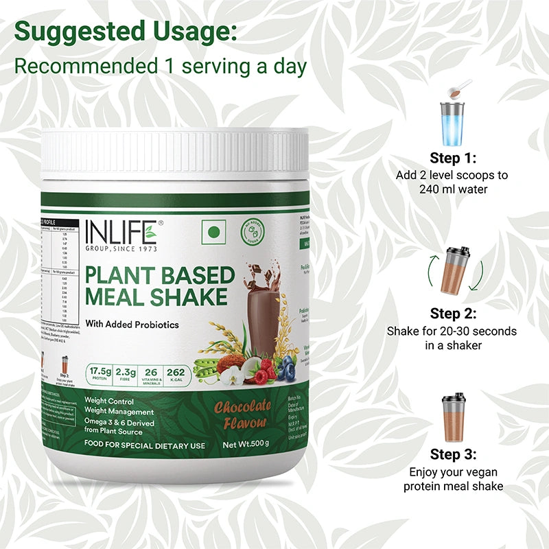 Inlife Plant Based Meal Replacement Shake with Added Probiotics