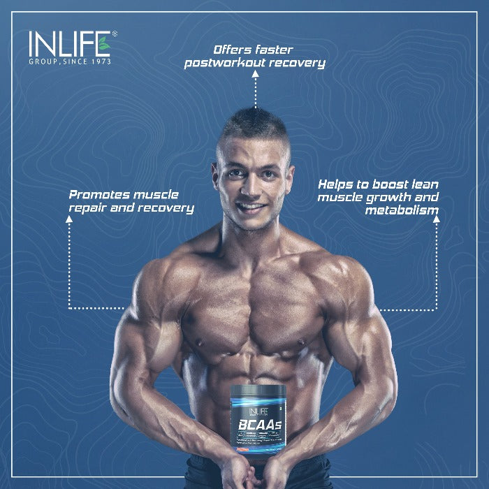 INLIFE  BCAA Pro Supplement, Supports Muscle Recovery