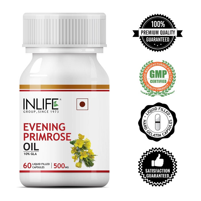 INLIFE Women's Health Combo Pack, PCOS Balance+Evening Primrose Oil Supplement