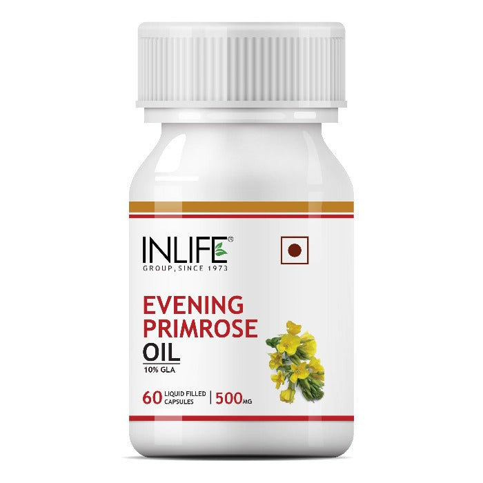 INLIFE  Evening Primrose Oil Supplement, 500mg (60 Capsules)