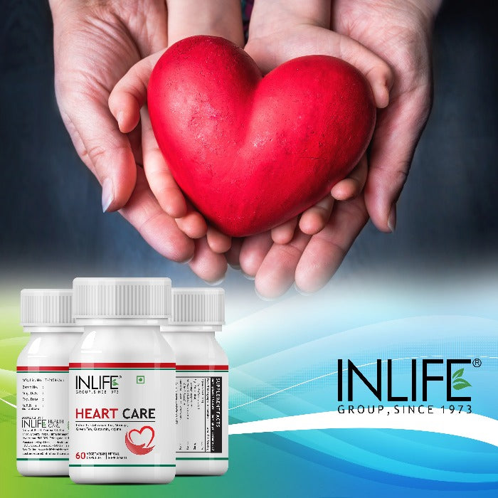 INLIFE Heart Care Supplement 500mg - 60 Vegetarian Capsules