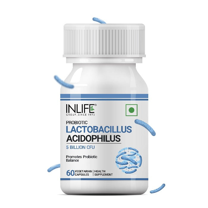INLIFE Probiotics Lactobacillus Acidophilus 5 billion CFU – 60 Capsules
