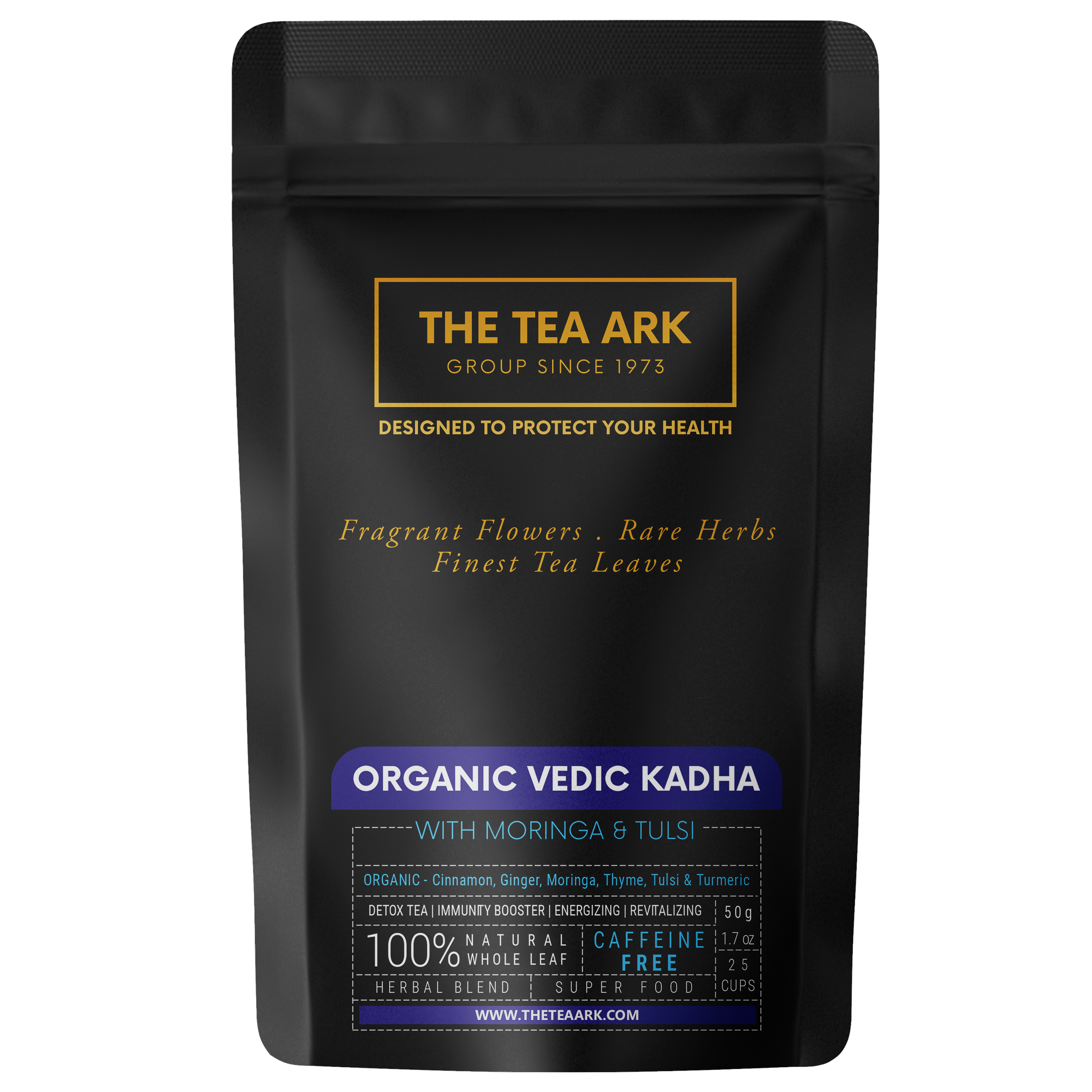 The Tea Ark Vedic Kadha Detox Tea with Moringa & Tulsi, Immunity Booster