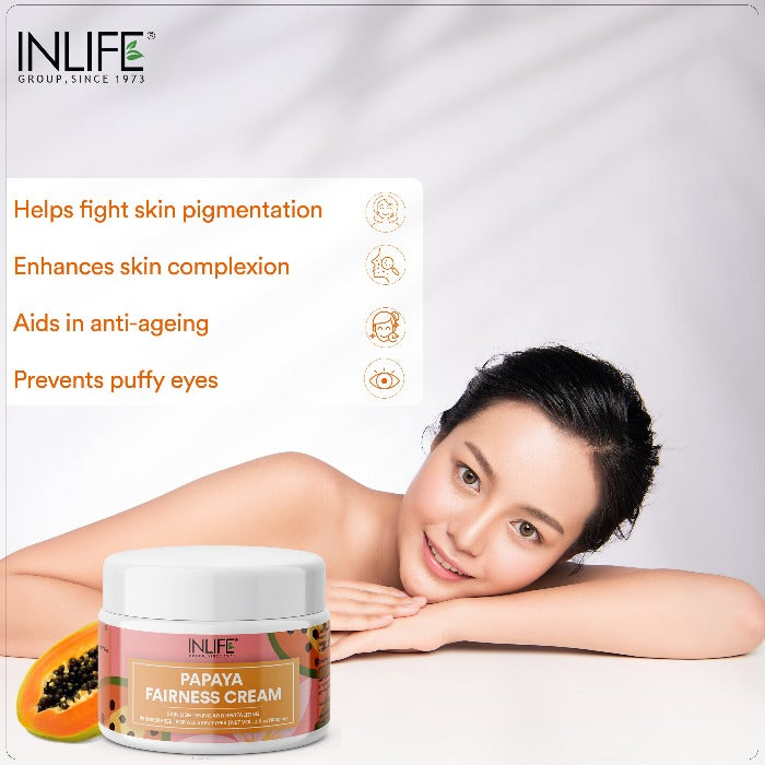 INLIFE Natural Papaya Ayurvedic Cream (100g)