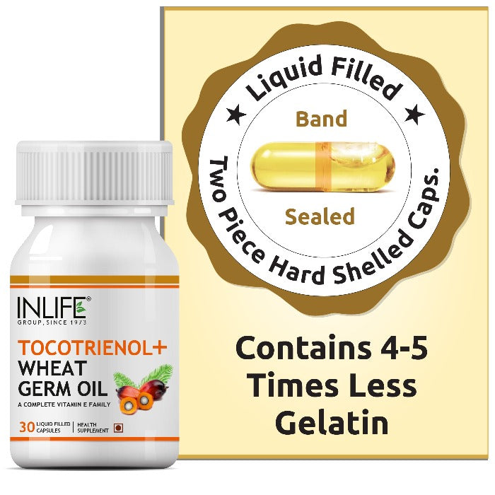 INLIFE Tocotrienol Wheat Germ Oil Supplement (30 Capsules) - Vitamin E Family