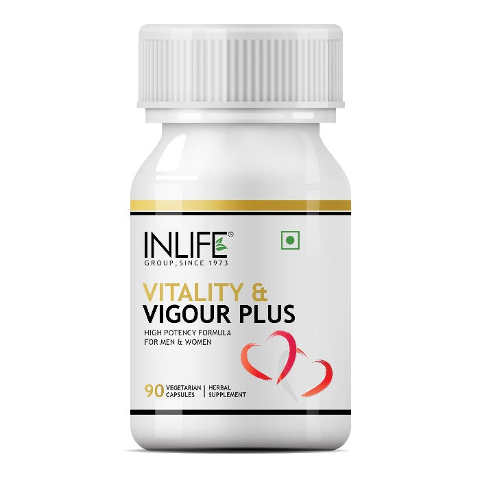 INLIFE Vitality and Vigour Plus Supplement - 90 Vegetarian Capsules