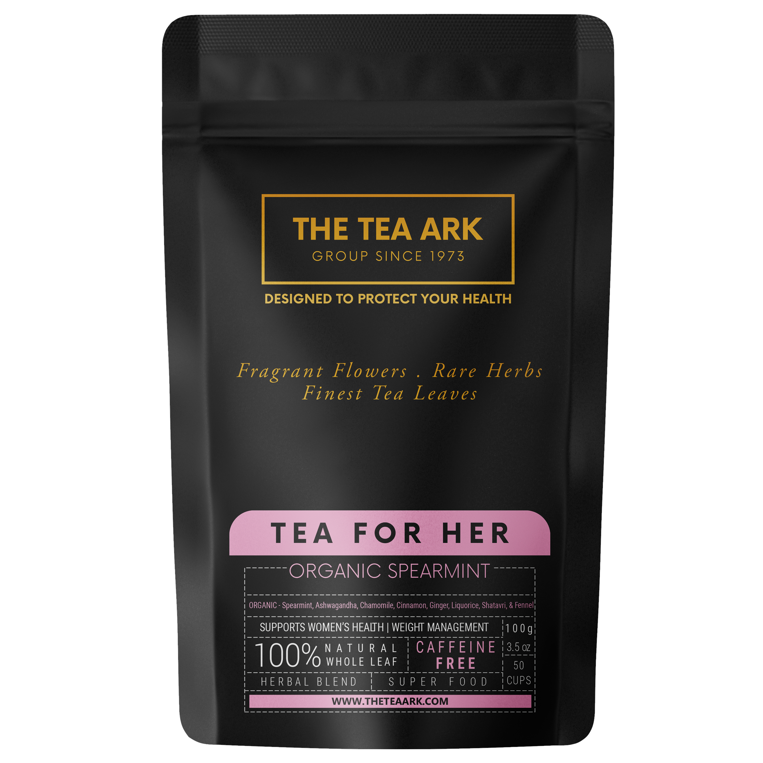 The Tea Ark Organic Spearmint Tea for PCOS PCOD with Shatavari & Fennel
